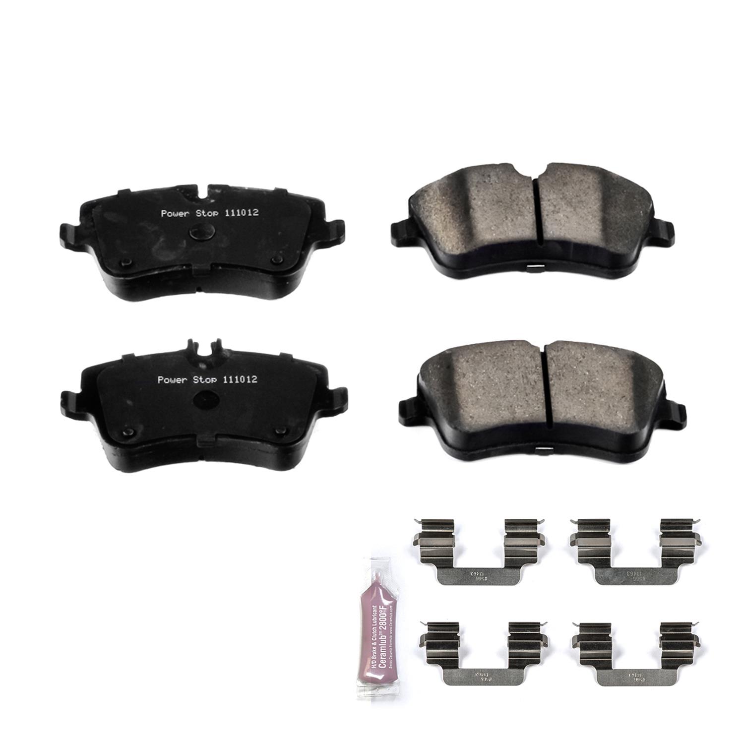 Power Stop K8009 Front And Rear Z23 Carbon Fiber Brake Pads With