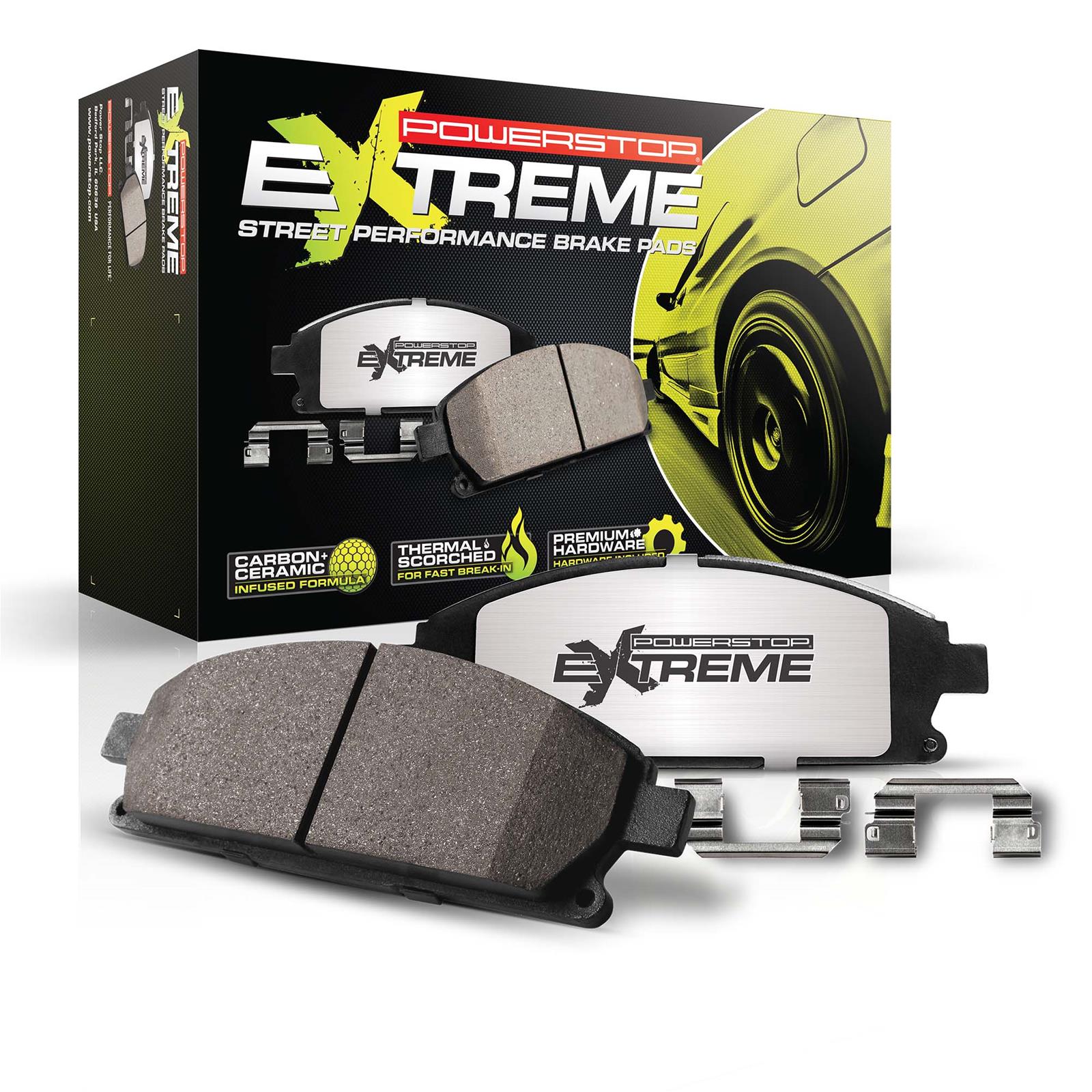 Power Stop Z26 Street Warrior Brake Pads and Hardware Kits