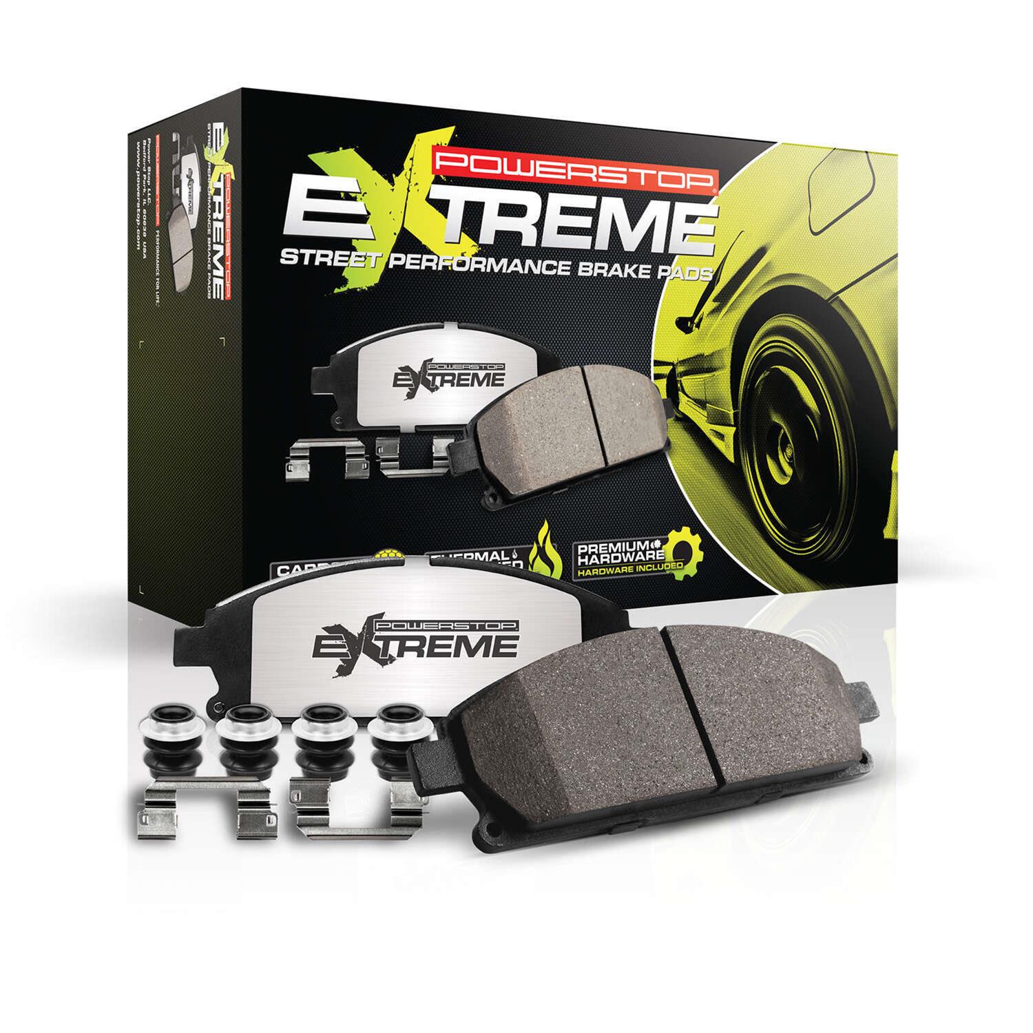 Power Stop Z26 Street Warrior Brake Pads and Hardware Kits