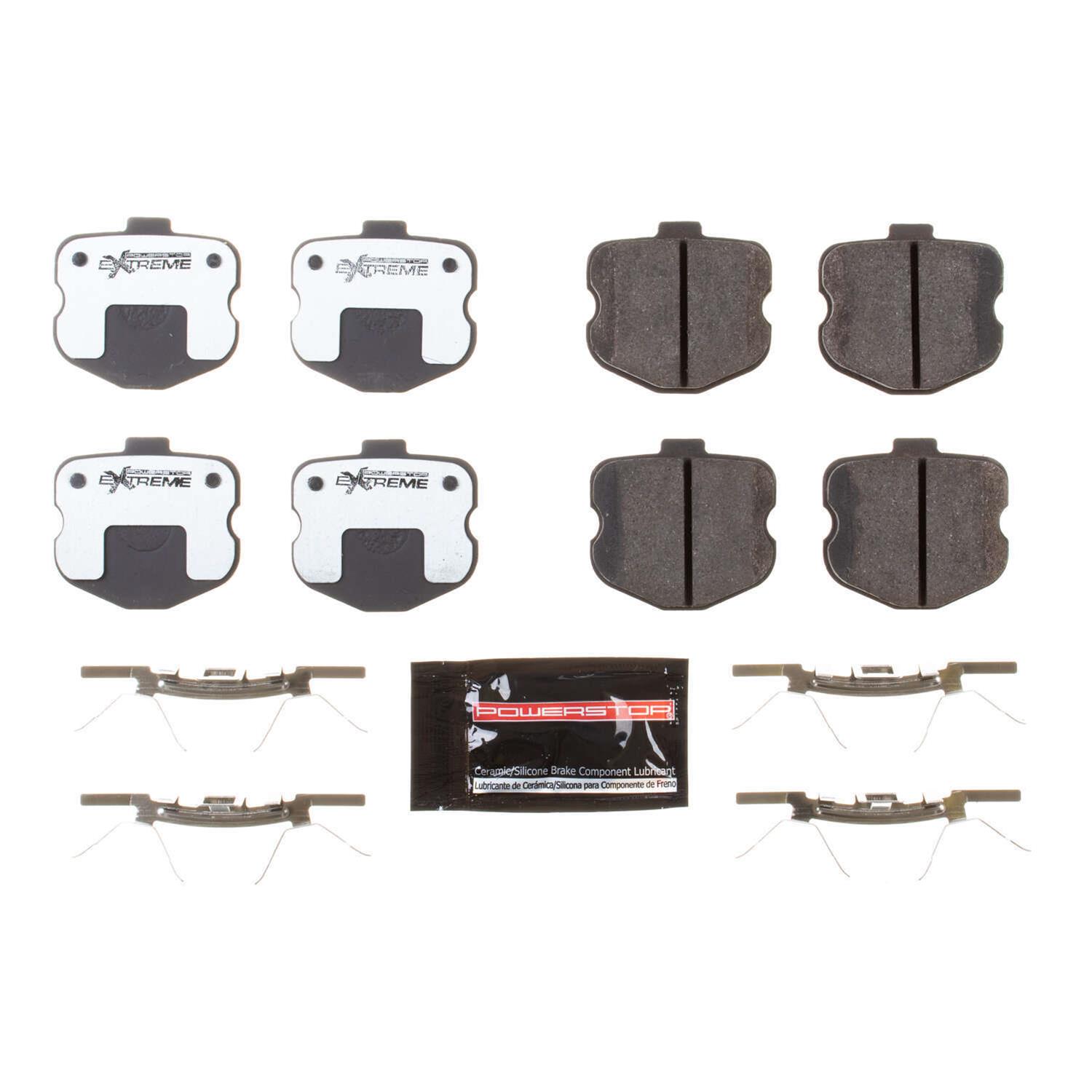Power Stop Z261185R Power Stop Z26 Street Warrior Brake Pads and