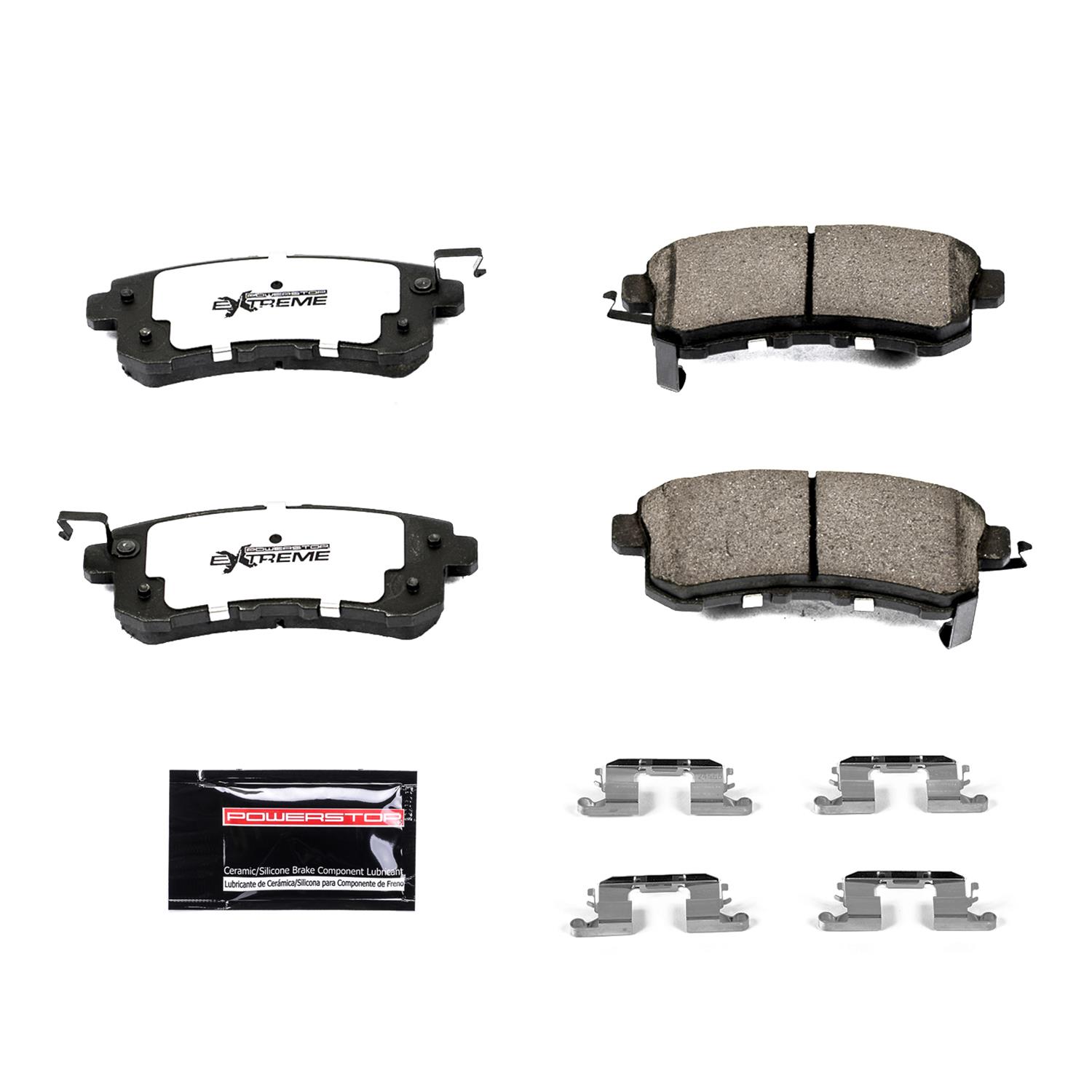 Z36 Truck /& Tow Carbon-Fiber Ceramic Rear Brake Pads Power Stop Z36-606