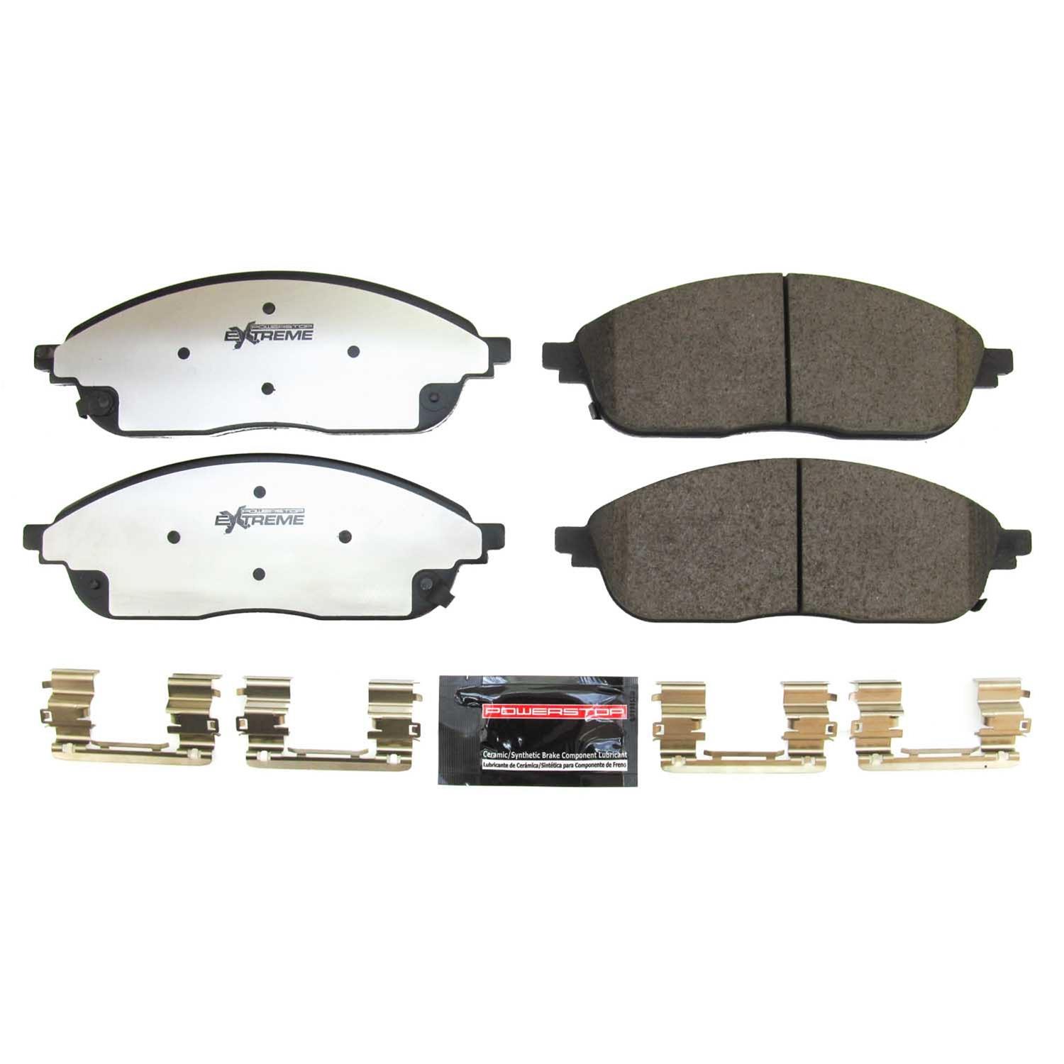 Power Stop 2022 Jeep Grand Cherokee Front Z36 Truck & Tow Brake Pads w/Hardware thumbnail 4