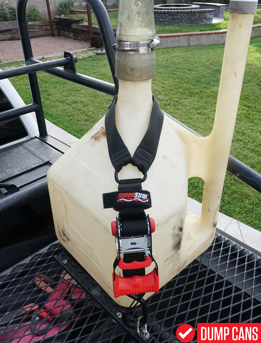 PRP Seats SpeedStrap Fuel Jug Tie-Downs 13800 Tie-Down Straps, SpeedStrap, Tie-Down, Ratchet, S-Hook, Retention Clip, 1 in. Width, Black, Each thumbnail 2