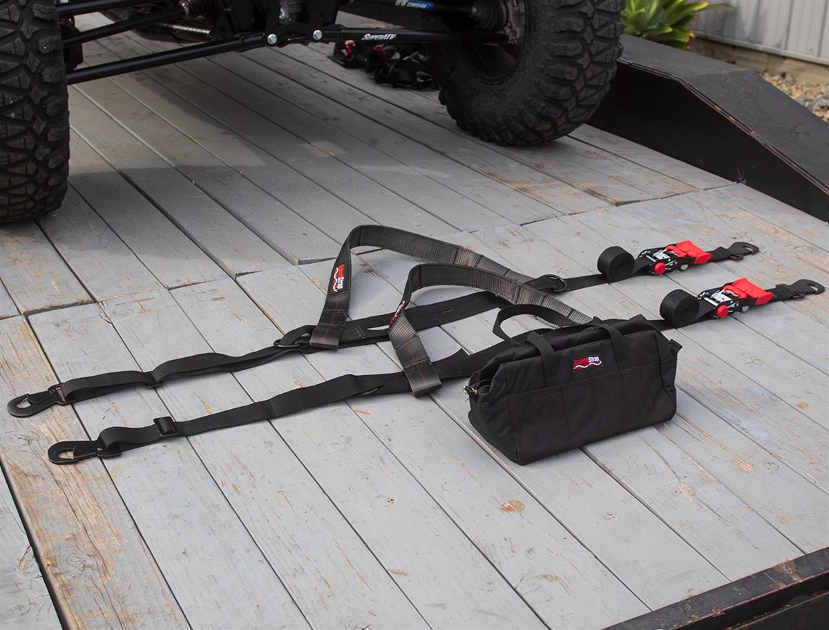 PRP Seats SpeedStrap Essential UTV Tire Bonnet Kits 71710 Tie-Down Straps, SpeedStrap, UTV, Bonnets, Ratchet, Flat Snap Hooks, 1.5 in. Width, Black, Storage Bag, Kit thumbnail 2