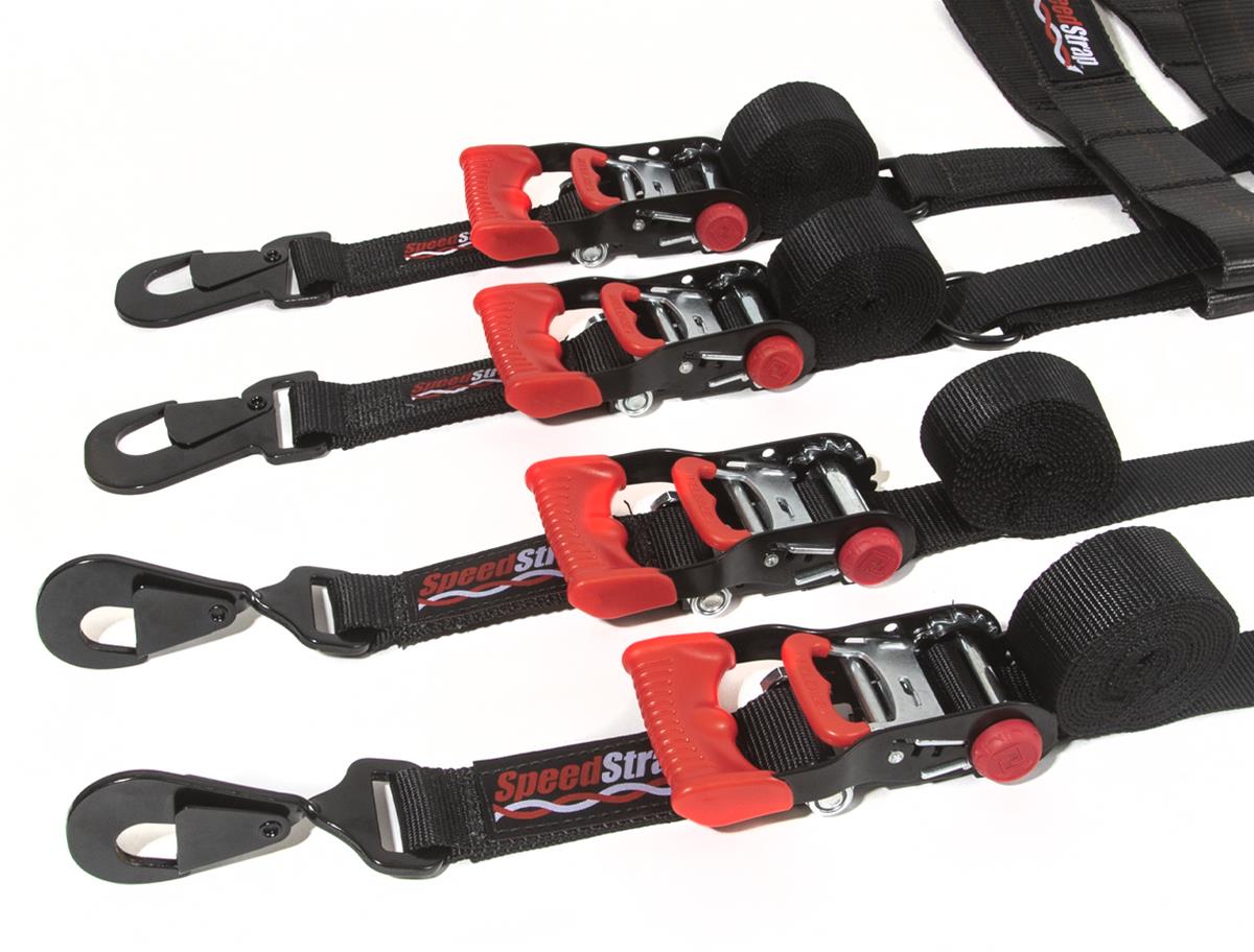 PRP Seats SpeedStrap Ultimate UTV Tire Bonnet Kits 71720 Tie-Down Straps, SpeedStrap, UTV, Bonnets, Through-the-Wheel Tie-Downs, Ratchet, 1.5 in. Width, SpeedWraps, Storage Bag, Kit thumbnail 4