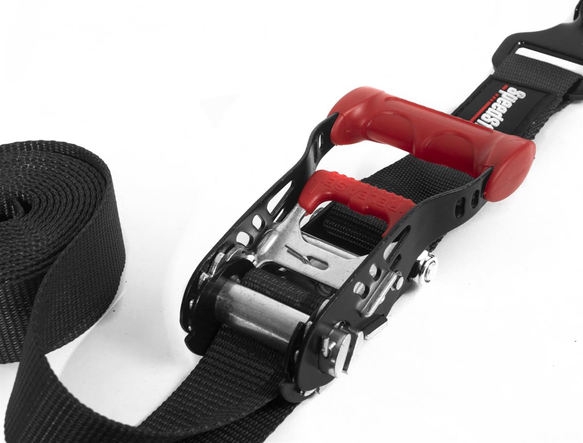 PRP Seats SpeedStrap UTV Tie-Down Kits 71740 Straps, SpeedStrap, UTV, Four 10 ft. Tie-Downs with Soft Ties, Ratchet, Twisted Snap Hook, Black, Four SpeedWraps, Storage Bag, Kit thumbnail 2