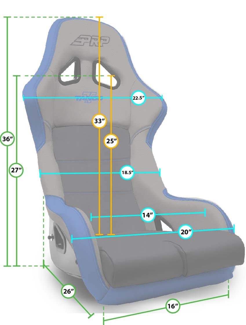 PRP Tango Composite Seat- Black/Grey thumbnail 2