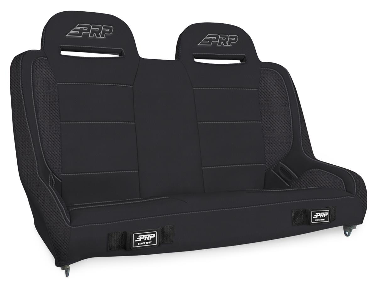 PRP Jeep Wrangler JKU/JLU Elite Series Rear Bench- Black Vinyl