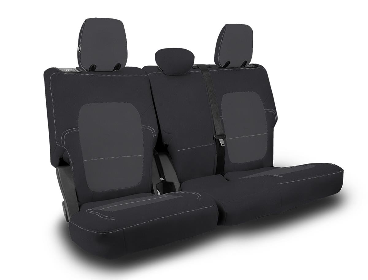 PRP Seat Covers B061-03 Rear Bench for 2021+ Ford Bronco, 4 Door - Black and Grey thumbnail 5