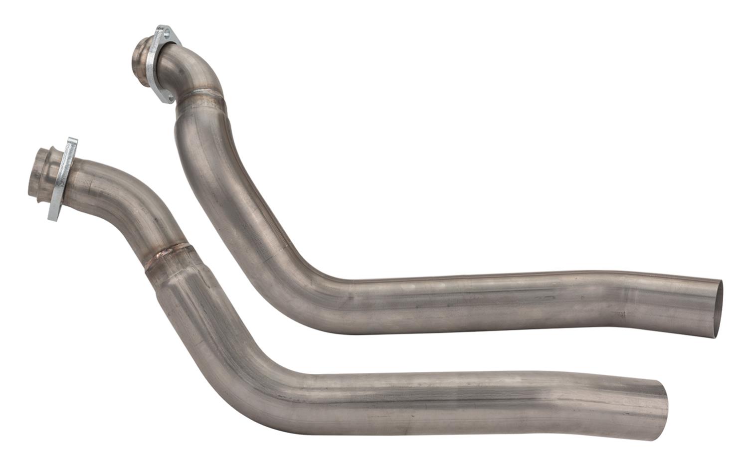Pypes Stainless Steel Exhaust Downpipes DFF10S Downpipes, Steel, Natural, 2.5 in. Diameter, Ford, Pair thumbnail 3