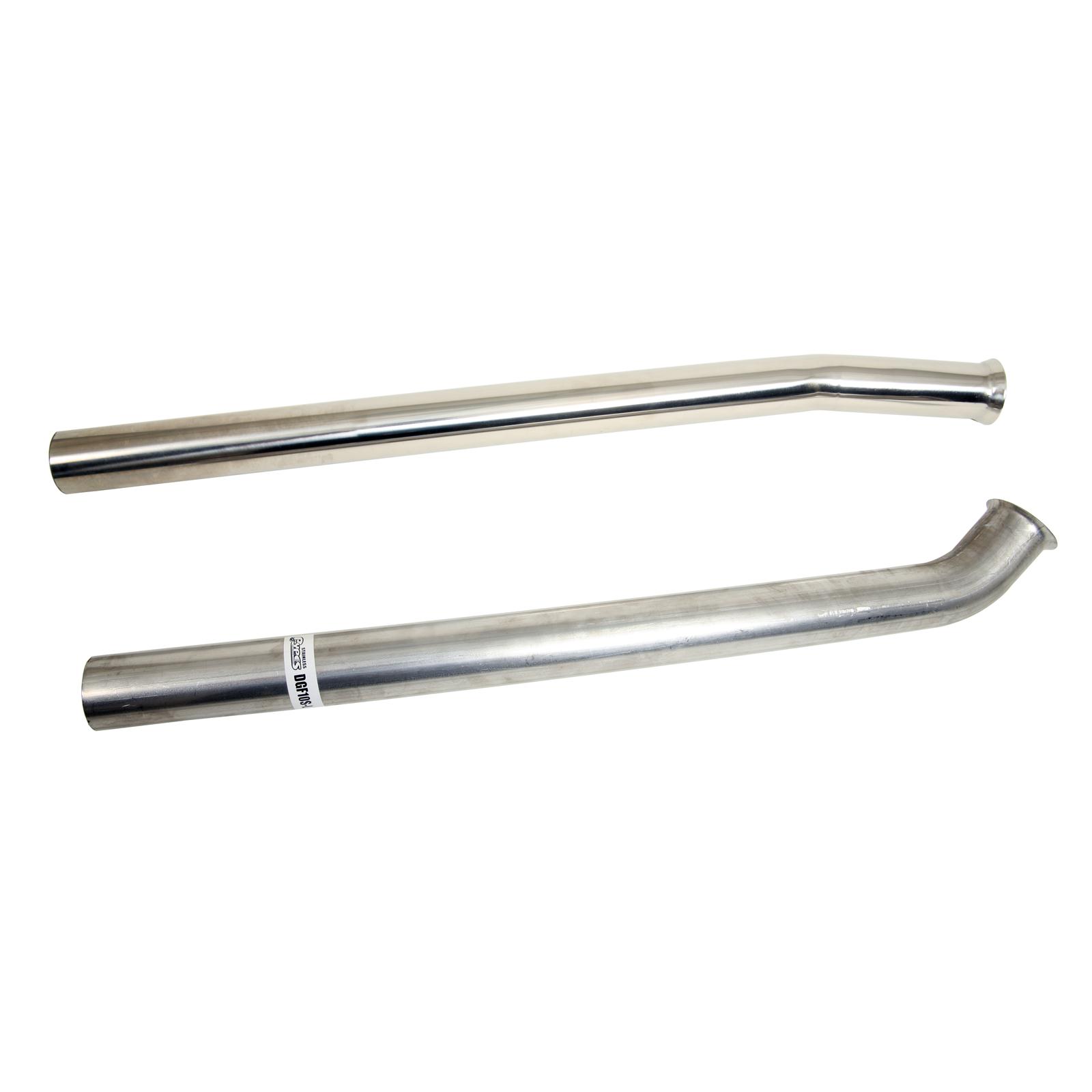 Pypes Stainless Steel Exhaust Downpipes DGF10S Downpipes, Steel, Polished, 2.5 in. Diameter, Pontiac, Pair
