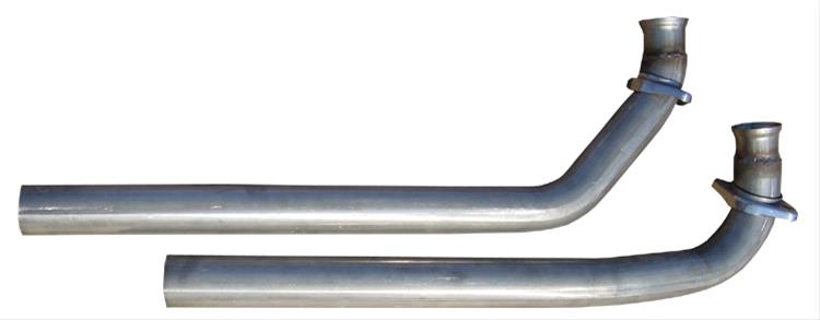 Pypes Stainless Steel Exhaust Downpipes DGF13S Downpipes, Steel, Natural, 2.5 in. Diameter, 2 Bolt Flange, Pontiac, Pair thumbnail 2