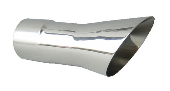 Pypes Stainless Steel Olds 442, Polished 3 Inch Exhaust Tip EVT35 Tips, Steel, Polished, Slant Cut, Oldsmobile2, 3.0 in. Inlet, Pair thumbnail 3
