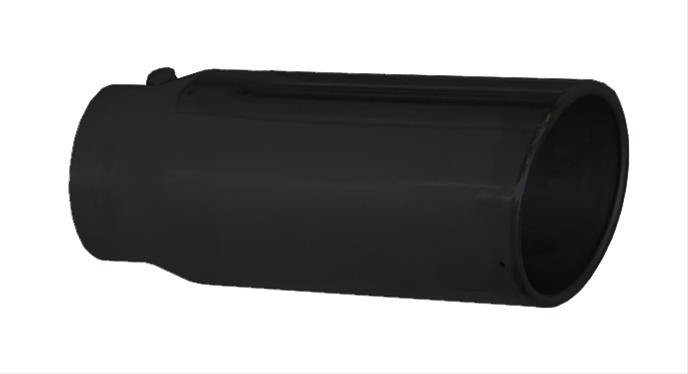 Pypes Performance Exhaust Tips EVT405B BLACK4" X 5" X 12"L ROLLED BO thumbnail 2