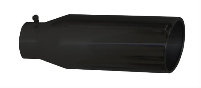 Pypes Performance Exhaust Tips EVT406-18B BLACK4"IDx5"ODx18"L ROLLED BO thumbnail 2