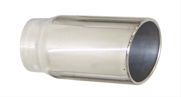 Pypes Monster Truck Tips Round, Polished 5 Inch Exhaust Tip EVT506 Tip, Stainless Steel, Polished, 5.000 in. Inside Diameter, Each thumbnail 2
