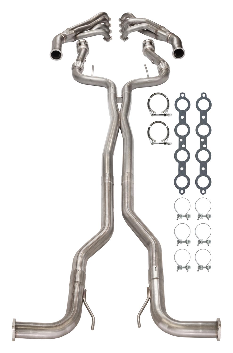 Pypes Headers HDR140SK Headers, Long Tube, 304 Stainless Steel, Natural, X-Pipe, Pontiac, Kit thumbnail 3