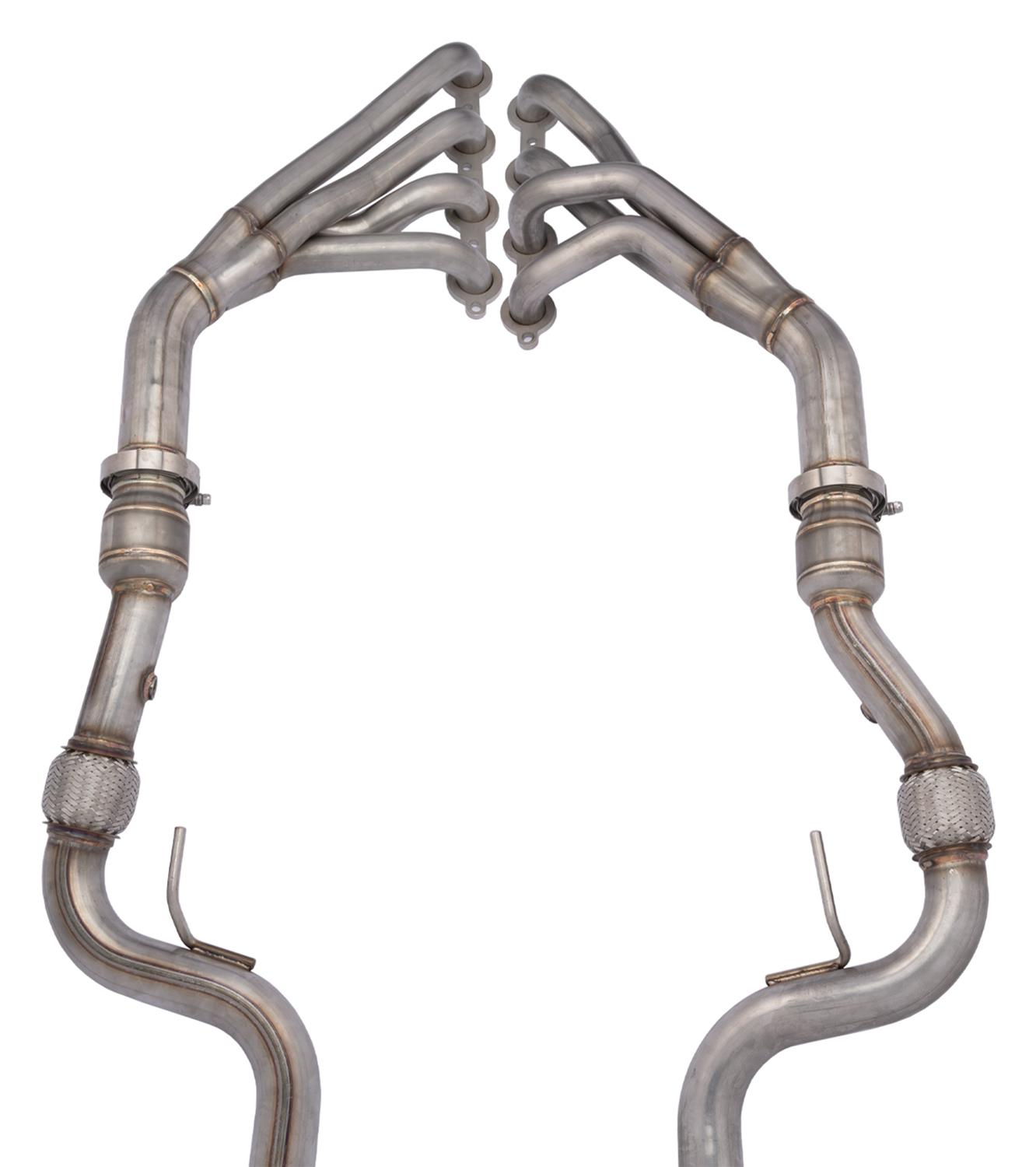 Pypes Headers HDR140SK Headers, Long Tube, 304 Stainless Steel, Natural, X-Pipe, Pontiac, Kit thumbnail 2