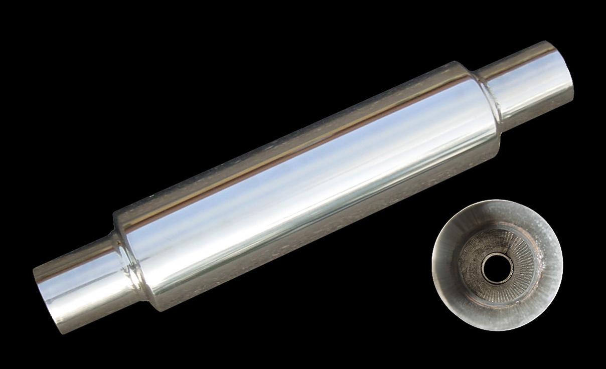 Pypes Race Muffler 2.5in Round Case MVR200S