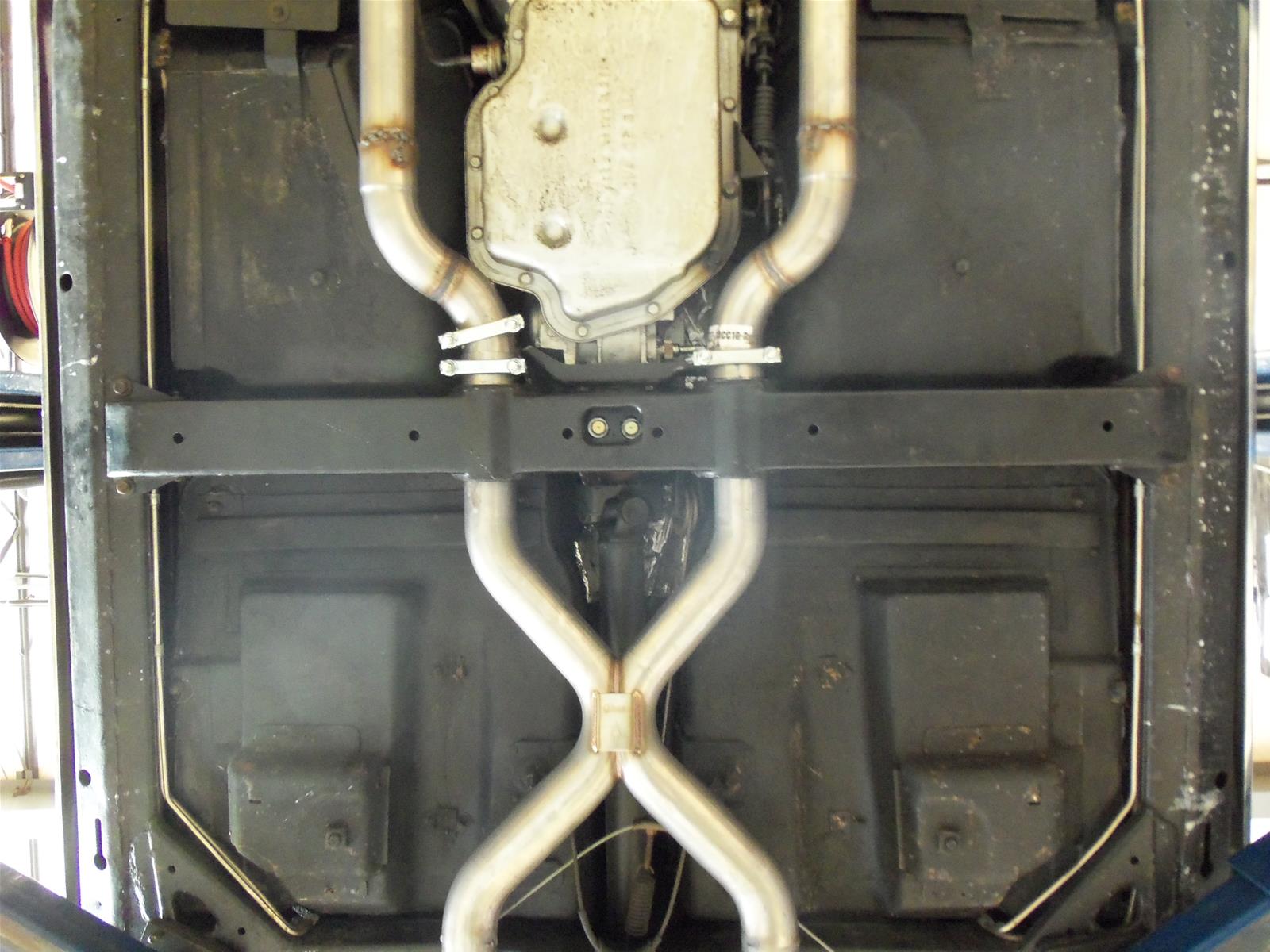 Pypes No-Muffler Exhaust Systems SCC10 System, No Mufflers, Crossmember Back, Stainless Steel, Natural, X-Pipe, Chevy, Kit thumbnail 3