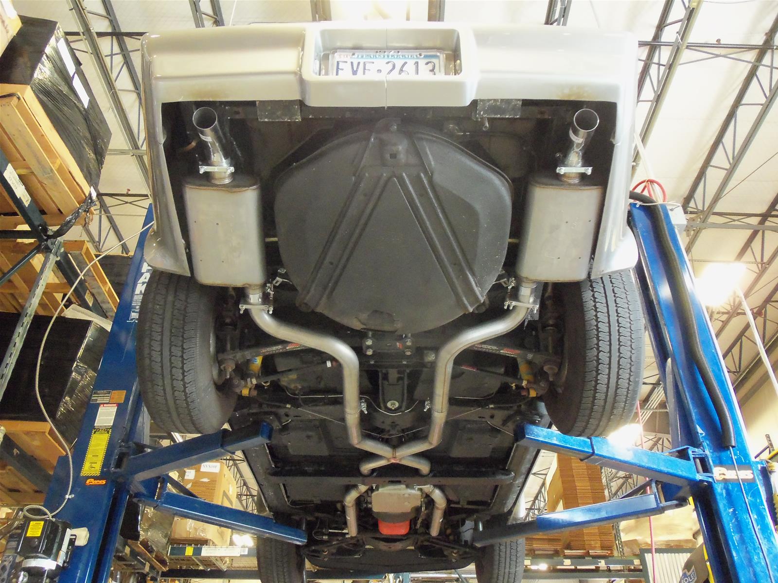 Pypes No-Muffler Exhaust Systems SCC10 System, No Mufflers, Crossmember Back, Stainless Steel, Natural, X-Pipe, Chevy, Kit