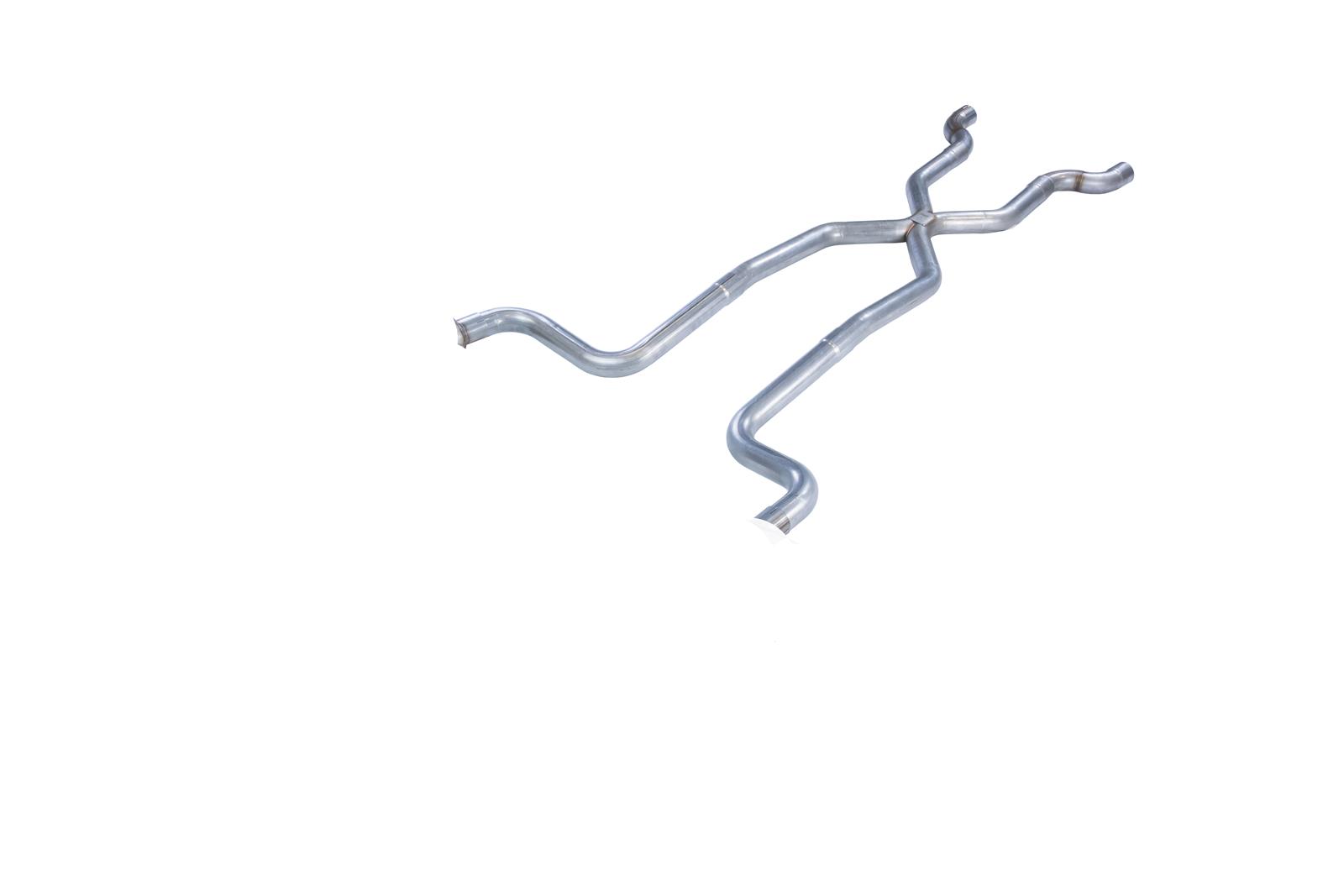 Pypes No-Muffler Exhaust Systems SCC10 System, No Mufflers, Crossmember Back, Stainless Steel, Natural, X-Pipe, Chevy, Kit thumbnail 4