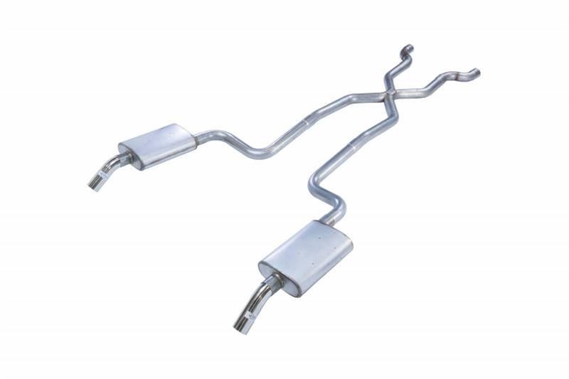 Pypes Turbo Pro Exhaust Systems SCC10T Systems, Pro, Crossmember-Back, Stainless Steel, Natural, Mufflers, Chevy, Kit thumbnail 2