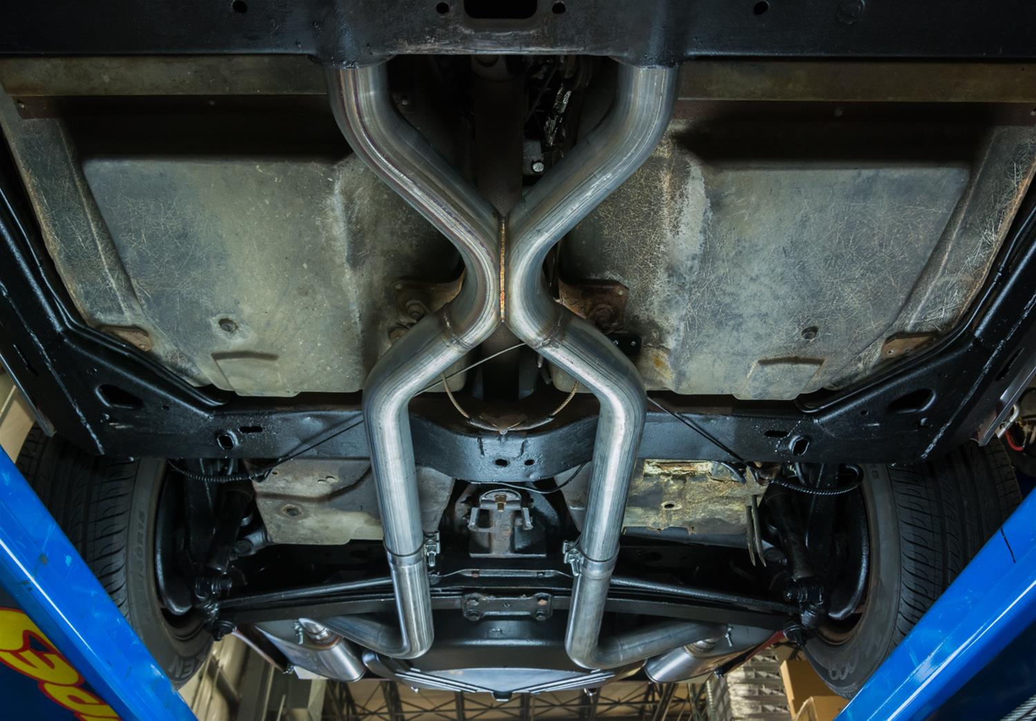 Pypes No-Muffler Exhaust Systems SCC12 System, No-Muffler, Header-Back, Stainless Steel, Natural, X-Pipe, Chevy, Kit thumbnail 2