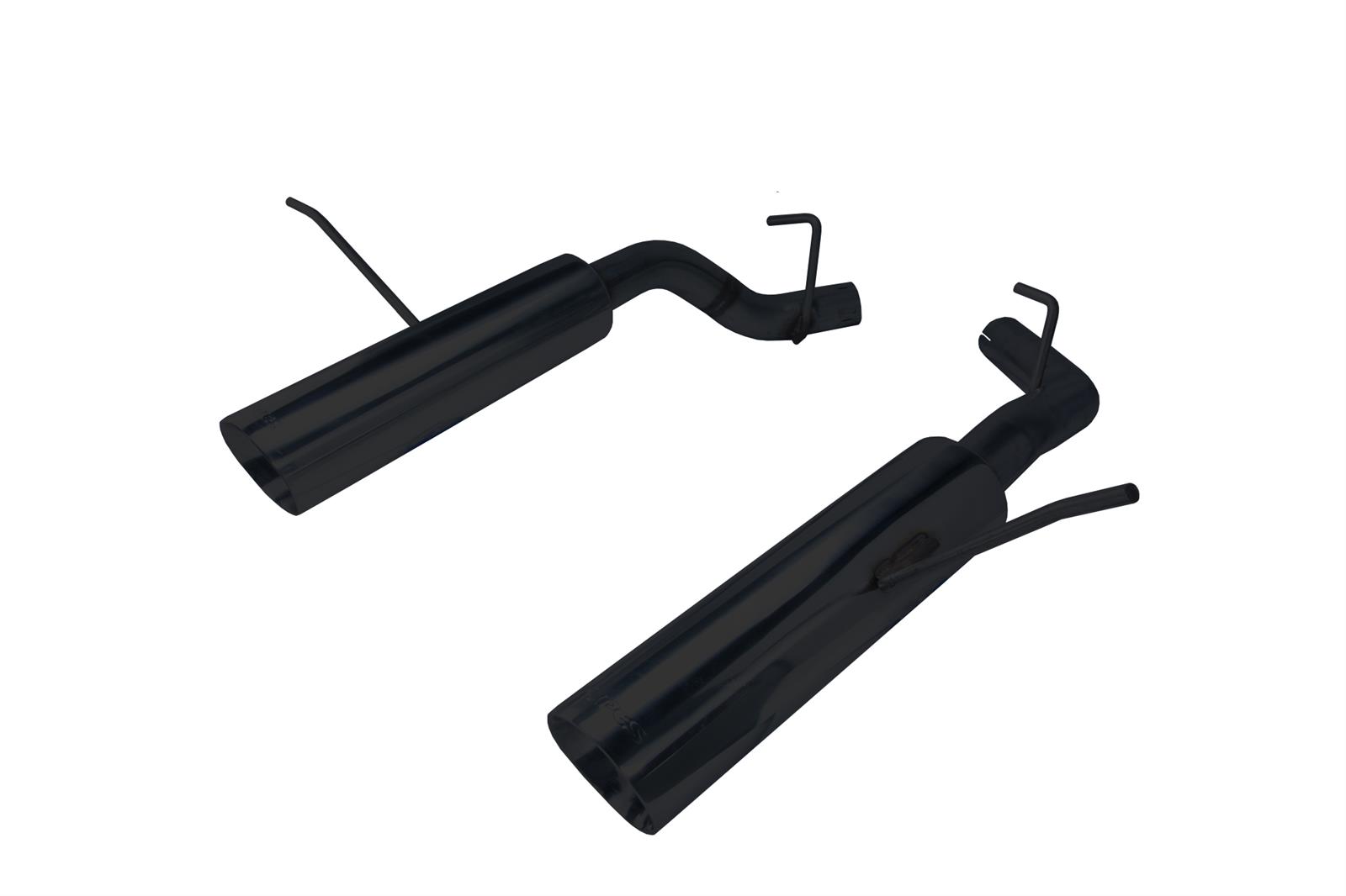 Pypes Pype Bomb Exhaust Systems SDD19MSB System, Bomb, Rear Axle-back, Dual, Stainless Steel, Black Powdercoated, Split Rear Exit, Round Tips, Kit