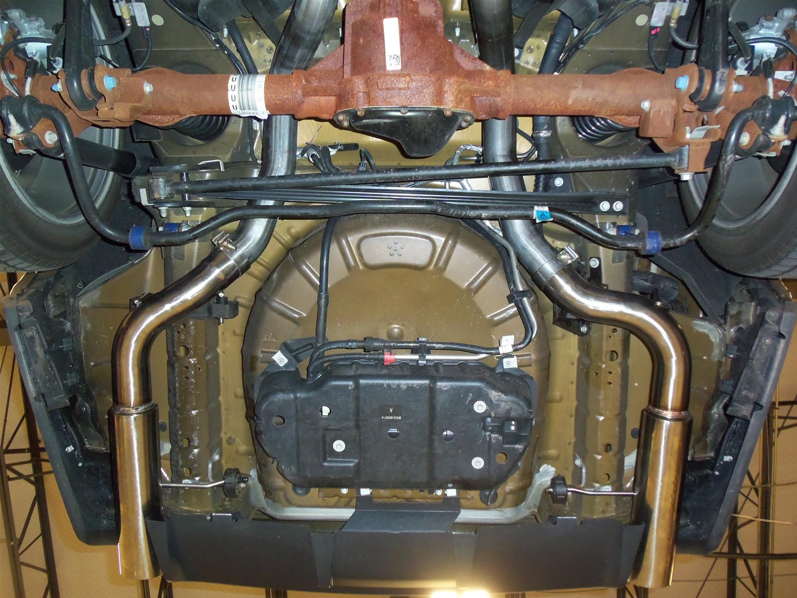 Pypes Converter-Back Exhaust Systems SFM76M System, Cat-back, Dual, Stainless, Natural, Split Rear Exit, Ford, 5.0L Modular, Kit thumbnail 3