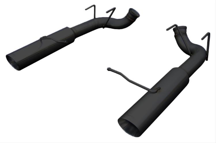 Pypes Pype Bomb Exhaust Systems SFM79MSB System, Bomb, Rear Axle-back, Dual, Stainless Steel, Polished, Rear Exit, Ford, 3.7L, Kit thumbnail 2
