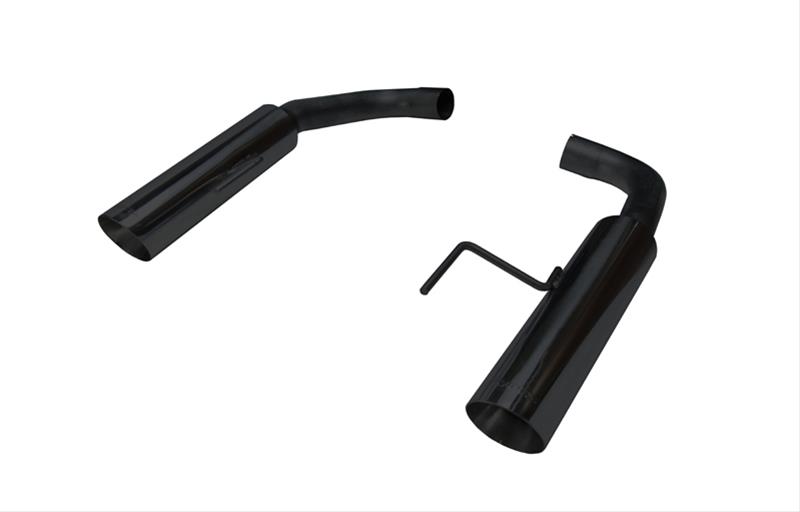 Pypes Pype Bomb Exhaust Systems SFM81MSB System, Bomb, Rear Axle-Back, Stainless Steel, Natural, Black Powdercoated Tips, Ford, 5.0L, Kit thumbnail 2