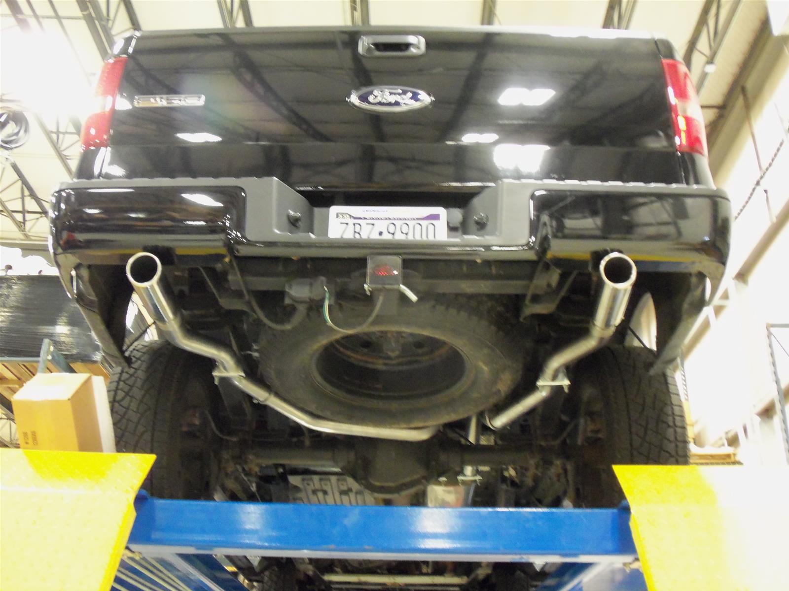 Pypes Violator Dual Exhaust Systems SFT19V System, Violator, Cat-Back, Stainless Steel, Natural, Ford, Pickup, Kit thumbnail 2