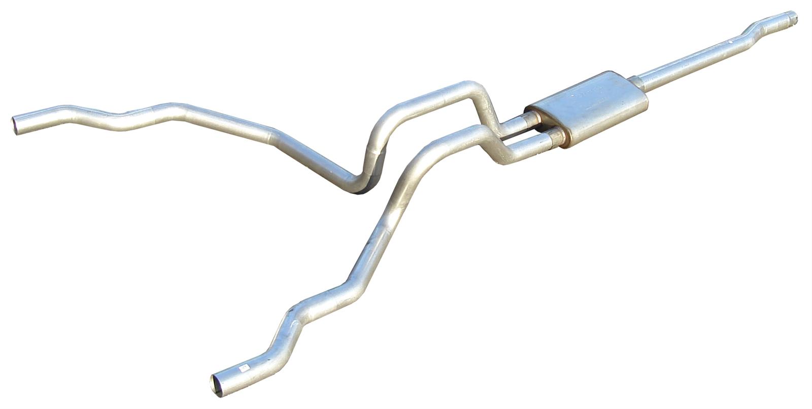 Pypes Violator Dual Exhaust Systems SFT19V System, Violator, Cat-Back, Stainless Steel, Natural, Ford, Pickup, Kit thumbnail 4