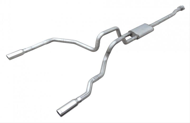 Pypes Violator Dual Exhaust Systems SFT23VB System, Violator, Cat-Back, Stainless Steel, Natural, Black Powdercoated Tips, Ford, 3.5L, Kit thumbnail 2