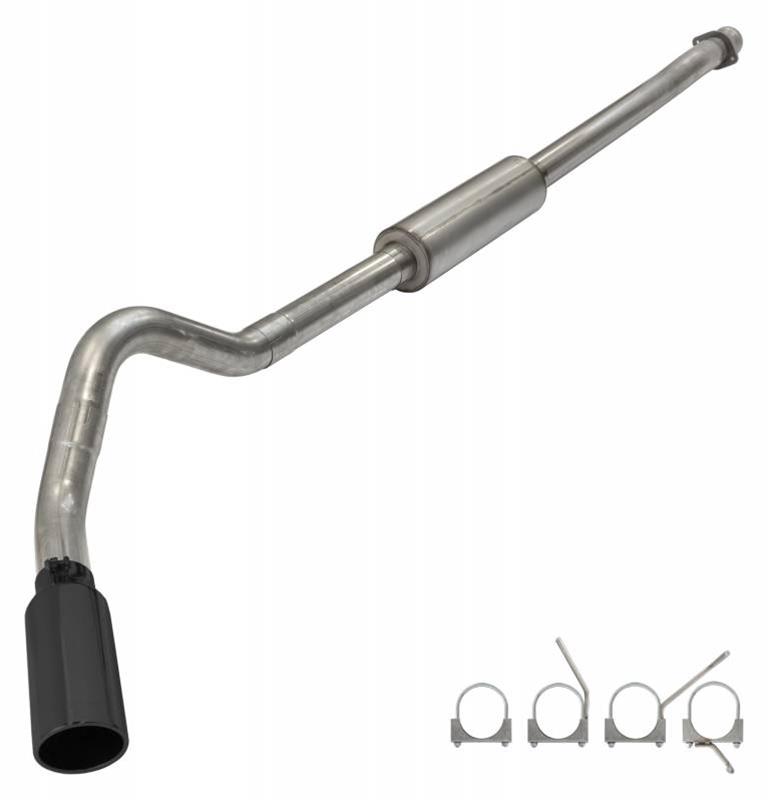 Pypes Converter-Back Exhaust Systems SFT24VB Kit, 2010-2014 F150 RAPTOR 4" CATBACK EXHAUST KIT BLACK TIPS thumbnail 2