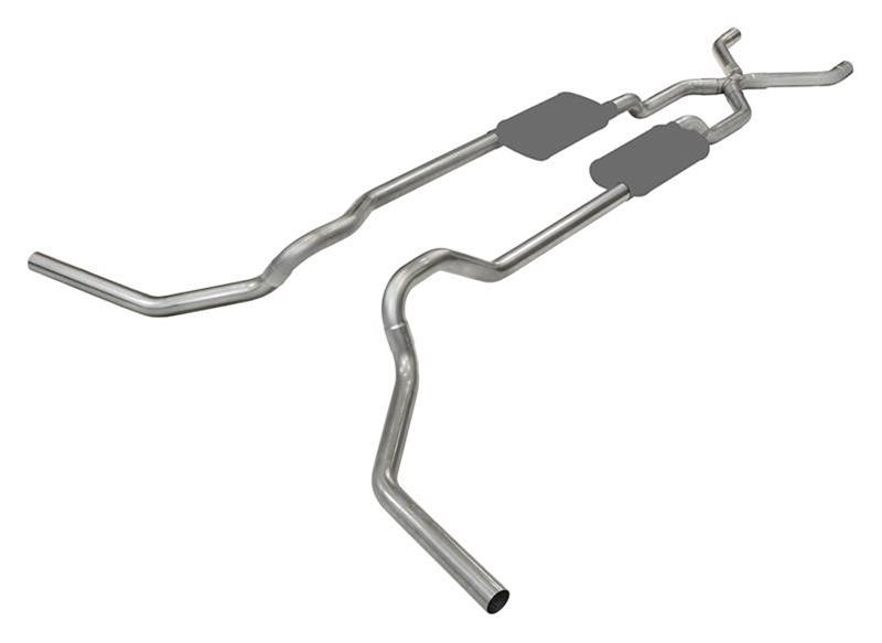 Pypes Race Pro Dual Exhaust Systems SFT65R Crossmember Back Kit, 1965 -76 FORD TRUCK 2WD Muffler thumbnail 2