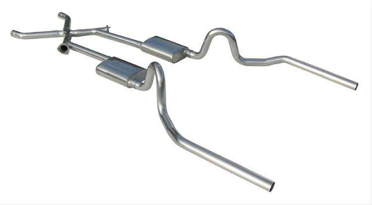 Pypes Violator Dual Exhaust Systems SGA16V System, Violator, Header-Back, Stainless Steel, Natural, Pontiac, 350-455, Kit thumbnail 2