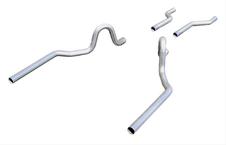 Pypes No-Muffler Exhaust Systems SGA29 System, No-Muffler, Header-Back, Stainless Steel, Natural, Pontiac, 350-455, Kit thumbnail 2