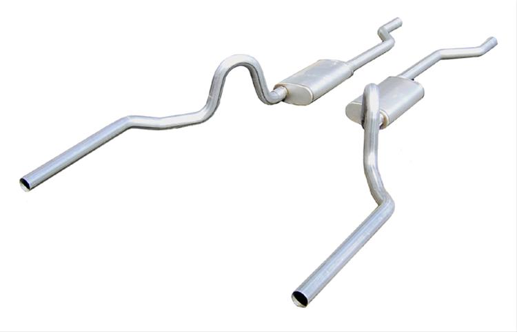 Pypes Violator Dual Exhaust Systems SGA30V System, Violator, Header-Back, Stainless Steel, Natural, Buick, Chevy, Oldsmobile, Pontiac, V8, Kit thumbnail 2