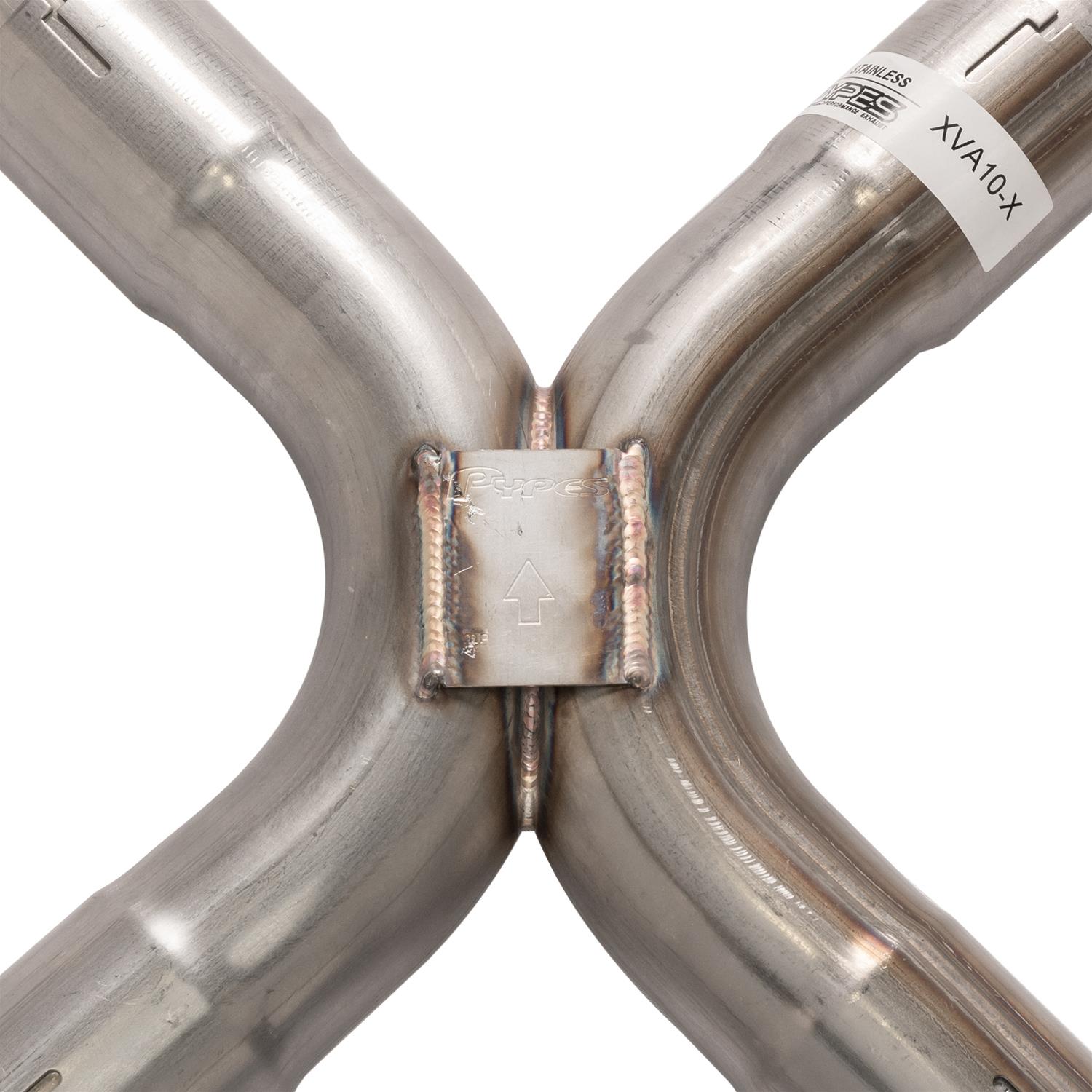 Pypes Violator Dual Exhaust Systems SGB15V System, Violator, Crossmember Back, 409 Stainless Steel, Natural, X-Pipe, Rear Exit, Chevy, Impala, Kit thumbnail 4