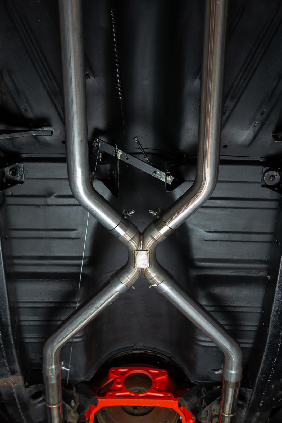 Pypes No-Muffler Exhaust Systems SGC10 System, No Mufflers, Crossmember Back, Stainless Steel, Natural, X-Pipe, Chevy, Fullsize, V8, Kit thumbnail 4