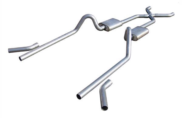 Pypes No-Muffler Exhaust Systems SGC13 System, No-Muffler, Header-Back, Stainless Steel, Natural, X-Pipe, Chevy, Car, Kit thumbnail 2
