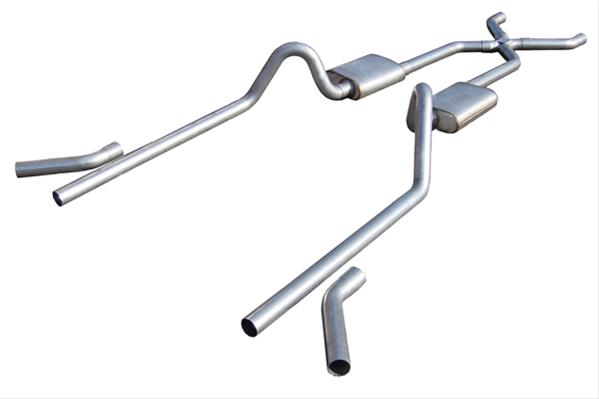 Pypes Street Pro Exhaust Systems SGC19S System, Pro, Crossmember Back, Stainless Steel, Natural, X-Pipe, Chevrolet, V8, Kit thumbnail 2