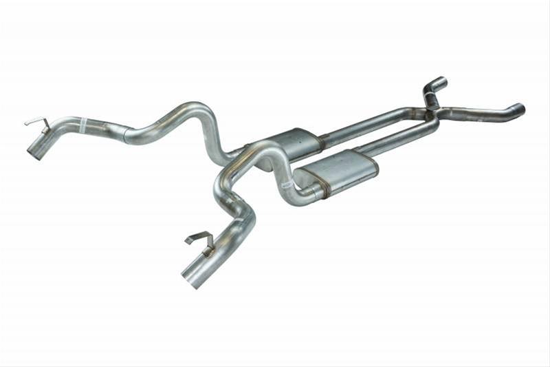Pypes Turbo Pro Exhaust Systems for 1970-1974 CAMARO, FIREBIRD - SGF13T Systems, Pro, Crossmember-Back, Stainless Steel, Natural, Chevy, Pontiac, Kit