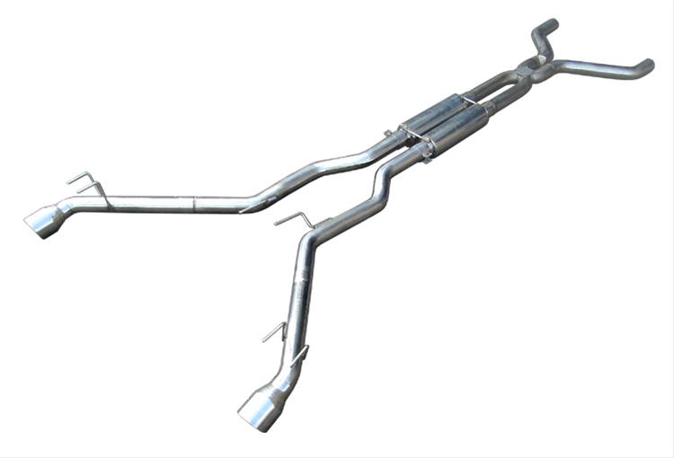 Pypes Converter-Back Exhaust Systems SGF50KB System, Cat-back, Dual In/Dual Out, Stainless, Natural, Split Rear Exit, Chevy, 6.2L LS, Kit thumbnail 2