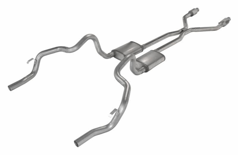 Pypes Violator Dual Exhaust Systems SGF941VE Systems, Crossflow System w/X-Pipe, 75-81 Split Rear Exit 2.5 in Intermediate thumbnail 3