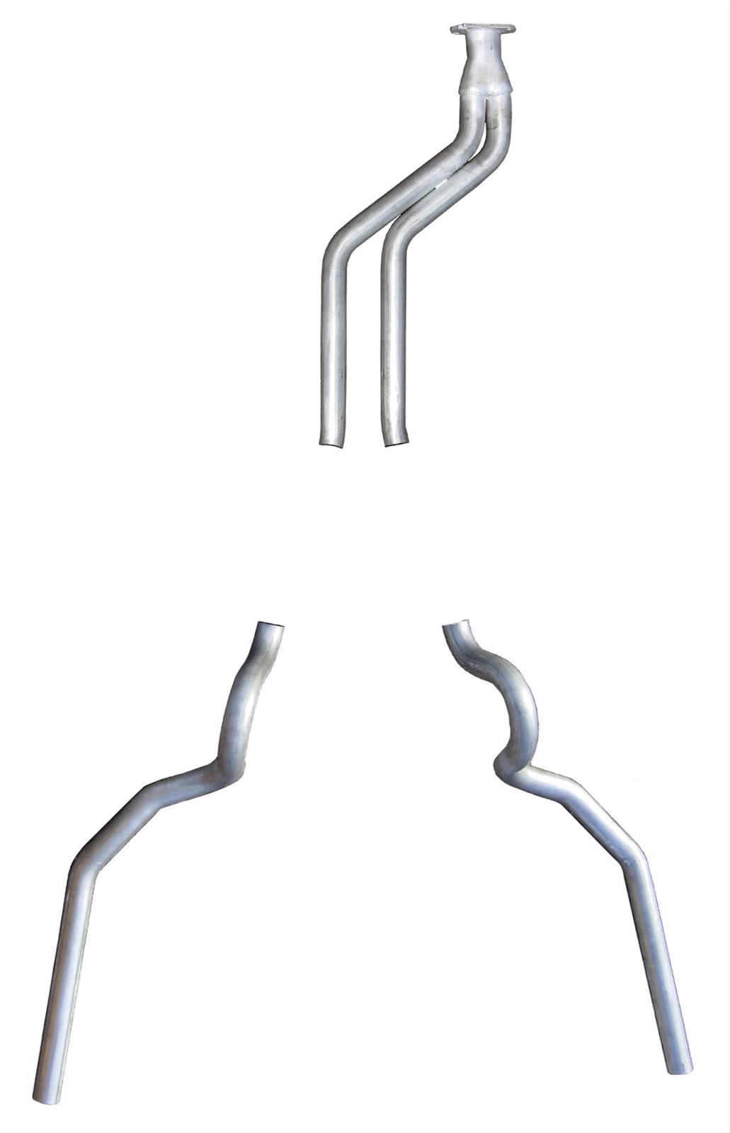 Pypes No-Muffler Exhaust Systems SGG53 System, No-Muffler, Cat-Back, Stainless Steel, Natural, X-Pipe, Buick, Chevy, Pontiac, V8, Kit thumbnail 3