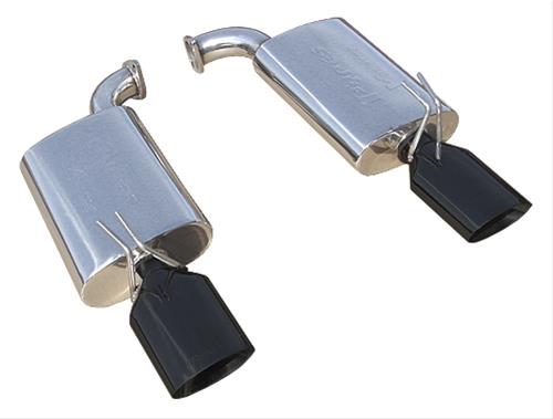 Pypes Axle-Back Exhaust Systems SGG60VSB System, Axle-Back, Polished Stainless Steel, Black Powdercoated Tips, Pontiac, 6.0, 6.2L, Kit thumbnail 2