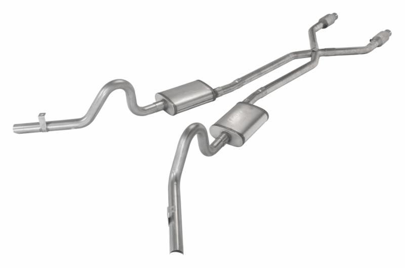Pypes Street Pro Exhaust Systems SGG920SE Systems, Crossmember Back w/X-Pipe, 78-88 EL Camino Exc SS Dual Side Exit Behind Rear Tire 2.5 in Intermediate thumbnail 3